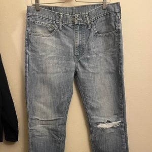 Ripped Levi’s Men’s 511 Jeans